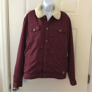 Mens NWT Aeropostale Sherpa Lined Jacket in Size LG